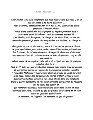 Journal intime d'un révolutionnaire