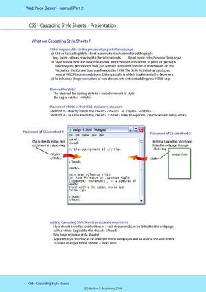 Cascading Style Sheets: placement, rules & properties + values
