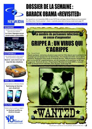 NEWMEDIA - Edition N°01 du 17 au 23 MAI 2009