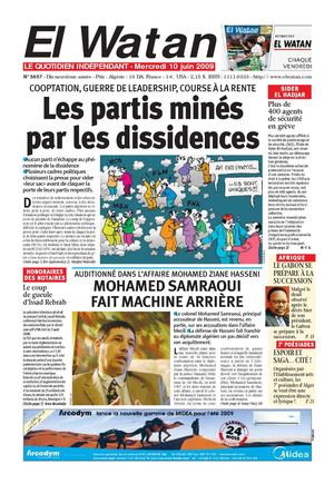 El Watan [La Patrie] du 10/06/'09