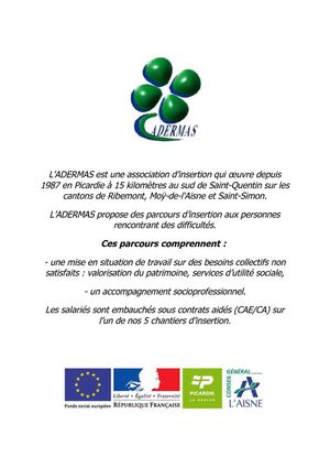 présentation photo de l'association ADERMAS
