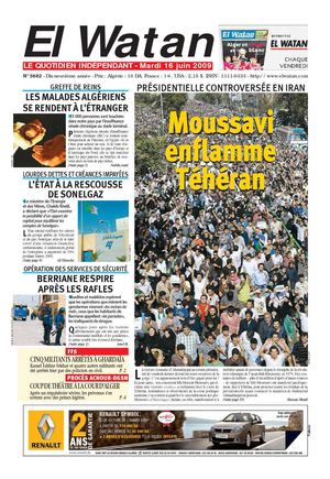 El Watan [La Patrie] du 16/06/'09