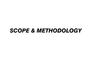 Scope & Methodology