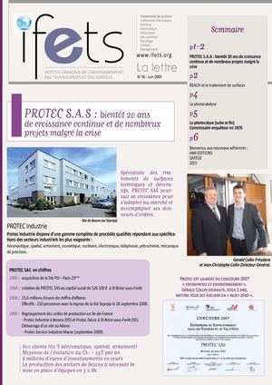 Lettre de L'IFETS. Numéro 96 - Juin 2009 