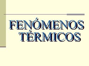 Fenomenos termicos