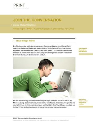 Join the conversation | Social Media Relations | White Paper
