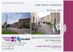 PLU & AEU : Diagnostic Urbain