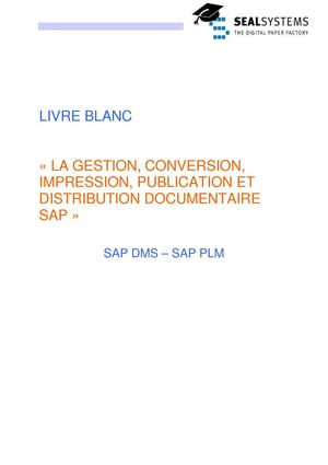 SAP DMS SAP PLM WHITE PAPER