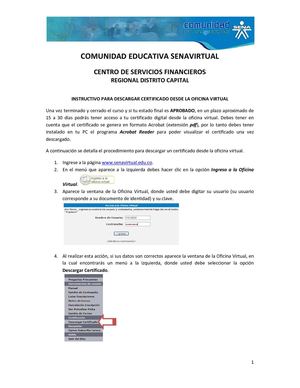 Instructivo para Descargar un Certificado desde la Oficina Virtual