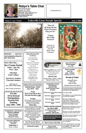 Robyn's Table Chat - Galesville 4th of July Special Edition