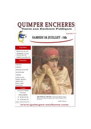 CATALOGUE DU 18 JUILLET 09