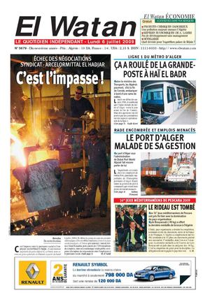 El Watan [La Patrie] du 06/07/'09