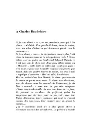 À Charles Baudelaire