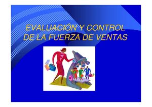 Evaluacion y Control de la Fuerza de Ventas 