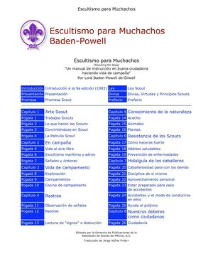 ESCULTISMO PARA MUCHACHOS