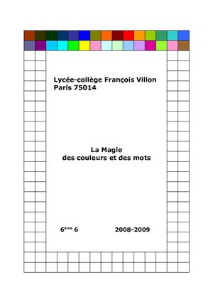 La magie des couleurs et des mots