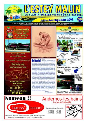 L'ESTEY MALIN N°30 - Juillet, août, septembre 2009