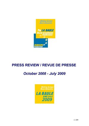 Revue de presse La Baule-WIC 2009 - 22 juillet 09-1