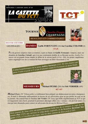 GAZETTE 7 JANVIER 2009