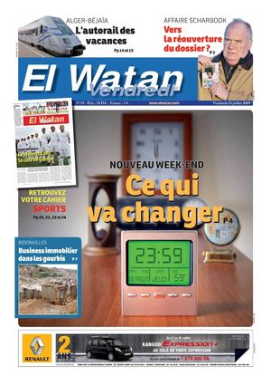 El Watan [La Patrie] du 24/07/'09
