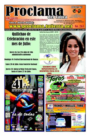 Proclama Norte del Cauca - Edición No. 263 Julio 09