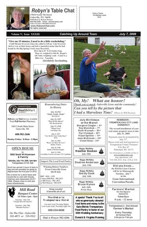 Robyn's Table Chat - July 7th, 2009