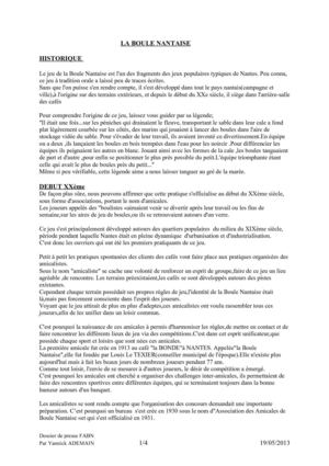 Le jeu de la Boule Nantaise l