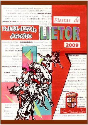 Programa de Fiestas 2009 (Liétor, Albacete, Spain)
