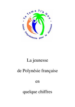 La jeunesse de Polynésie française en quelque chiffres