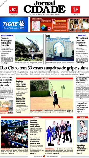 Jornal Cidade de Rio Claro - 15/08/2009