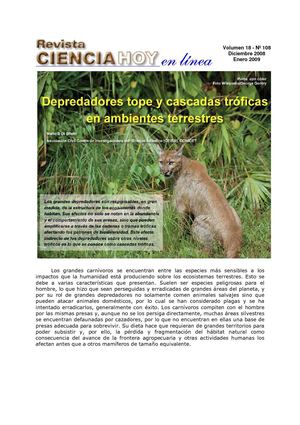 Depredadores tope y cascadas tróficas en ambientes terrestres