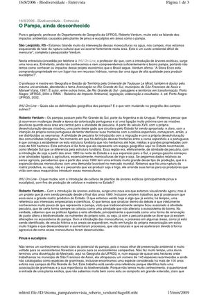 O Pampa, ainda desconhecido - Entrevista Roberto Verdum