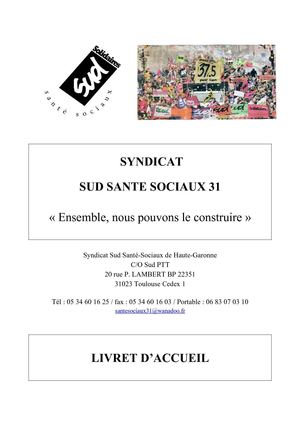  LIVREE D'ACCEUIL DU SYNDICAT SUD SANTE SOCIAUX 31