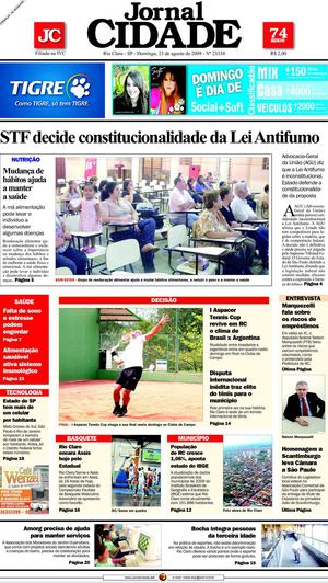 Jornal Cidade de Rio Claro - 23/08/2009