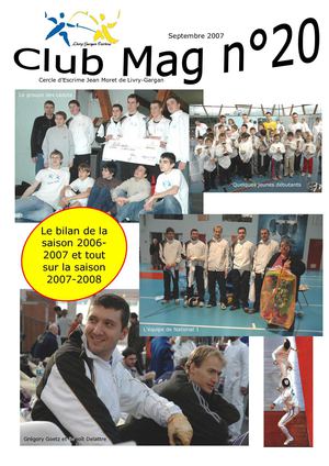 Cercle d'escrime de Livry-Gargan - club mag 20 - septembre 2007