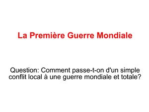 diaporama 1ere guerre mondiale