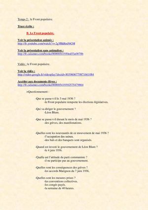 3ème - Les crises des années trente - cours -II. B.