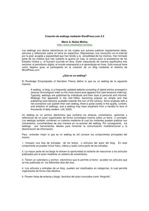 Tutorial de WordPress (para crear Blogs) 