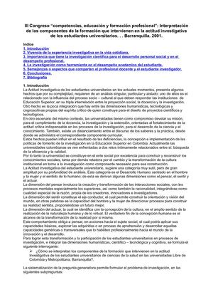 III Congreso “competencias, educación y formación profesiona
