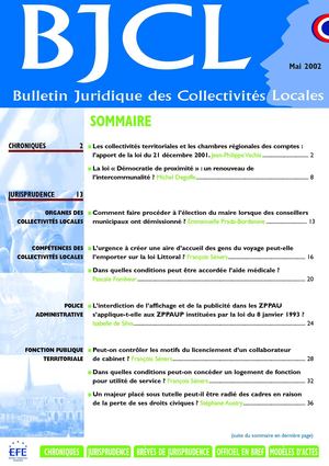 Bulletin Juridique des Collectivités Locales