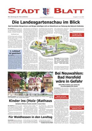 StadtBlatt Bad Hersfeld, Ausgabe 4, Juni 2007