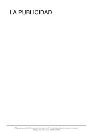 TEORIA DE LA PUBLICIDAD