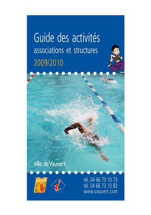 Guide des associations et activités 2009-2010