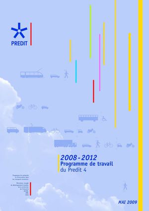 Programme de travail 2008 - 2012 du PREDIT 4 
