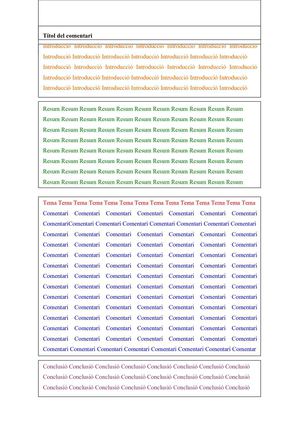 Esquema del comentari de text
