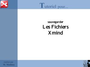 Sauvegarder les Cartes Xmind
