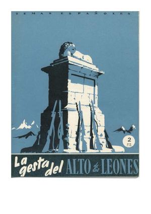 La gesta del Alto de los Leones