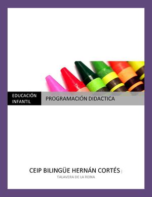 Programación Didáctica Educación Infantil