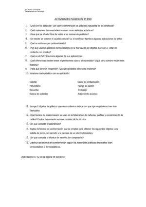 ACTIVIDADES PLÁSTICOS