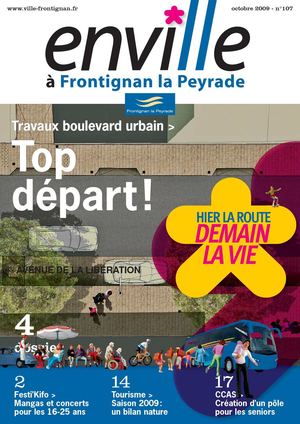 Enville à Frontignan la Peyrade : boulevard urbain